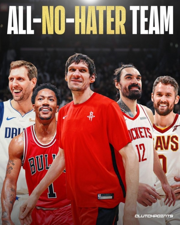 同意否？美媒晒零黑粉阵容：诺维茨基、罗斯、博班、亚当斯、乐福