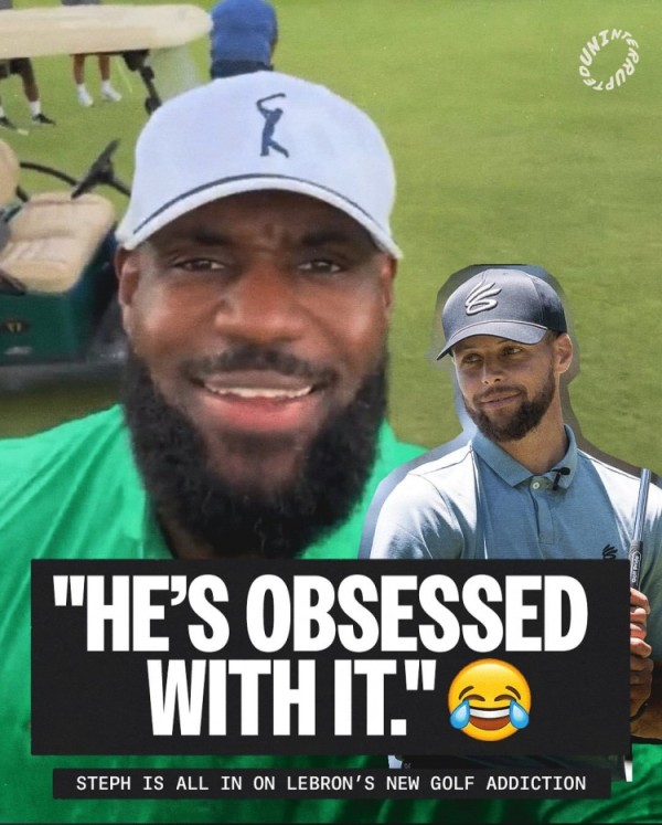 库里：詹姆斯已经痴迷于高尔夫 我可以指导他的挥杆动作